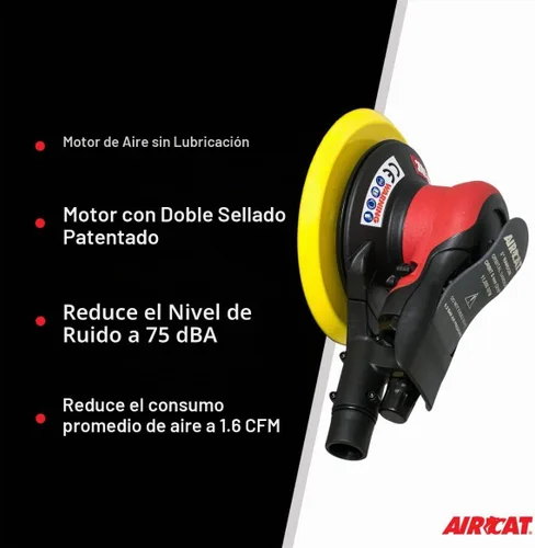 Vista 3 de AIRCAT 6700-5-336CV Central Vac Orbital Palm Sander, 11,000 RPM