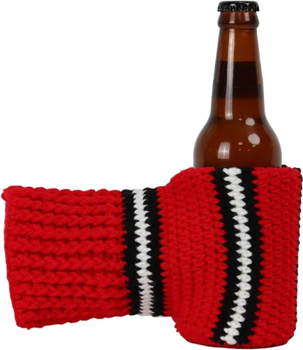 Vista 7 de Guantes de lana FunisFun para cerveza, guante tejido para beber con costuras para regalo de broma de elefante blanco, idea para fiestas previas al