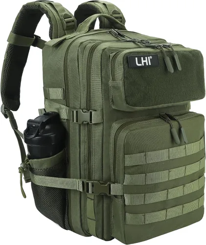 Vista 16 de LHI Mochila Táctica Militar para Hombres y Mujeres 45L Ejército 3 Días Mochila de Asalto Bolsa Mochila Grande con Sistema Molle