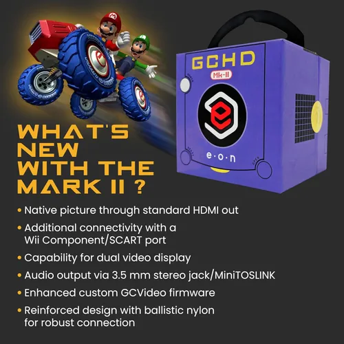 Vista 4 de EON GCHD Mk-II Adaptador HDMI Gamecube (HDMIndigo)