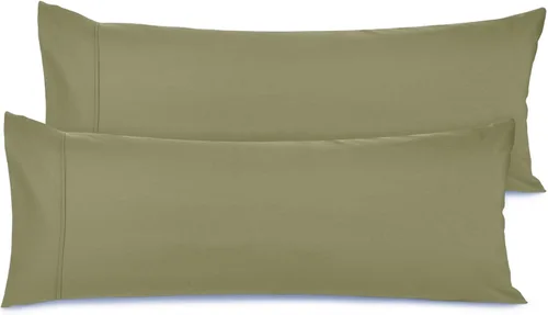 Vista 97 de Nestl - Juego de 2 fundas de almohada de microfibra azul playa tamaño Queen, 20 x 30 pulgadas