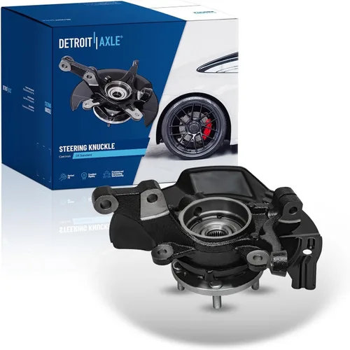 Vista 95 de Detroit Axle - Kit de nudillos traseros izquierdo FWD para Hyundai Santa Fe 2007-2009 Veracruz 2007-2012, reemplazo del conjunto de cojinete