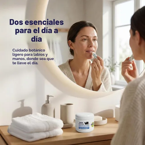 Vista 5 de Smith Amish Crema renovadora de manos 4.5 onzas + bálsamo labial orgánico