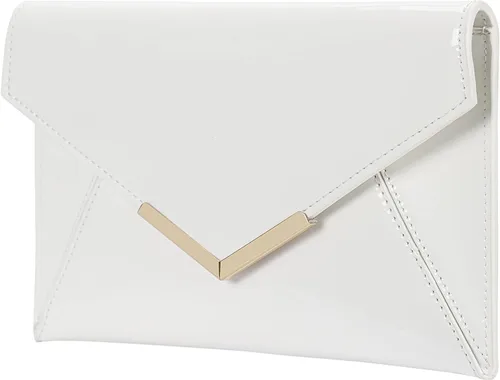 Vista 2 de Dexmay - Bolso de mano para mujer, de piel de charol, bolso de vestir plegable