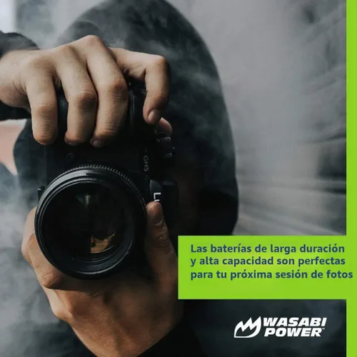Vista 3 de Wasabi Power Batería para Panasonic DMW-BLC12 (paquete de 2, totalmente descodificada)