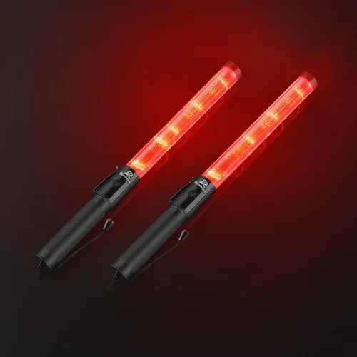 Vista 14 de RoadHero Varita de tráfico de 16 pulgadas, paquete de 2 luces de control de tráfico aéreo con 3 modos intermitentes, varitas de señal de seguridad