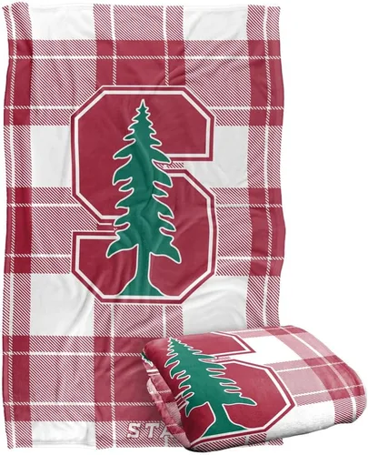 Vista 175 de LOGOVISION St John's University Campus Plaid Spirit Silky Touch Manta súper suave 36 x 58 pulgadas