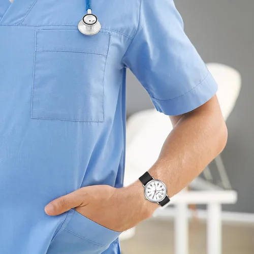 Vista 6 de BOSHIYA Reloj de enfermera, reloj de enfermería para enfermera, profesionales médicos y estudiantes, reloj médico con segunda mano para enfermeras