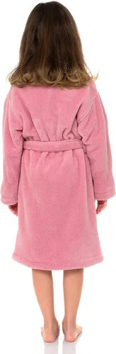 Vista 2 de TowelSelections Bata para niña. Bata de baño de polar, para niños. Hecha en Turquía.