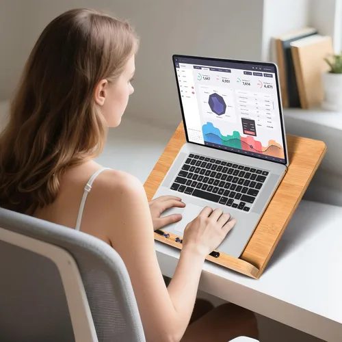 Vista 8 de Soporte de tableta extra grande para escritorio, soporte ajustable para tabletas de pantalla táctil