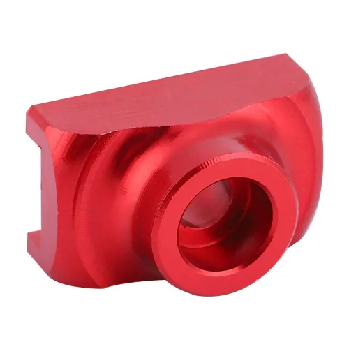 Vista 6 de tendicatena i, tensor de cadena, tensor de cadena de ciclo Ajustador de fijación de aleación de aluminio para bicicleta plegable (rojo)
