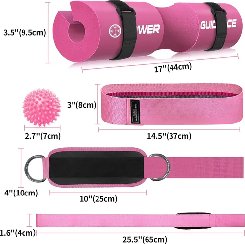 Vista 2 de POWER GUIDANCE - Almohadilla protectora de cuello y hombros para equipos de levantamiento de pesas; ideal para sentadillas, trabajo con cuerdas