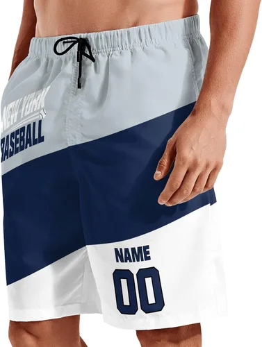 Vista 2 de Pantalones cortos para hombre personalizados Pantalones cortos de playa Pantalones cortos de secado rápido personalizados cualquier nombre y número