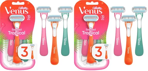 Vista 10 de Gillette Venus Tropical - Maquinilla de afeitar desechable para mujer, 3