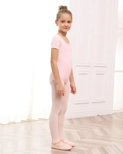 Vista 6 de Stelle Leotardo de ballet para niñas, trajes de gimnasia con lazo en la espalda