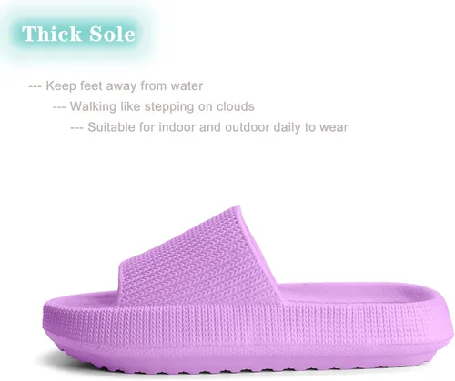 Vista 2 de Orthoshoes Sandalias de nube para niños y niñas, cómodas, con suela gruesa, antideslizantes, para ducha, baño, zapatos de playa de verano para niños