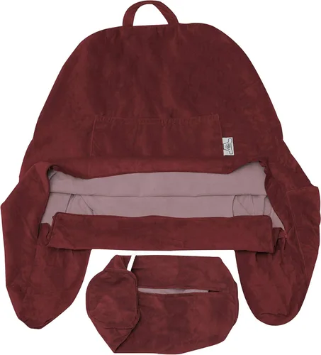 Vista 34 de Funda de almohada Husband Pillow solo para lectura - Funda para silla de lectura con generosos bolsillos traseros y laterales - Morado claro