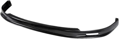 Vista 2 de Compatible con/Repuesto para labio de parachoques delantero, alerón de labio delantero PU estilo MU negro, se adapta a Honda Civic 2001 2002 2003