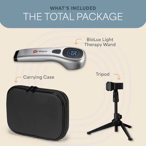 Vista 6 de Lifepro - Dispositivo de terapia de luz infrarroja y roja para el alivio del dolor en articulaciones y músculos, luz infrarroja cercana portátil