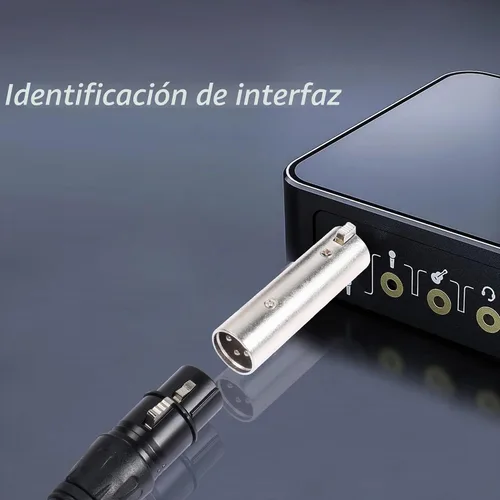 Vista 3 de Adaptador XLR macho a hembra, conector adaptador de extensión de cable de audio XLR de 3 pines (paquete de 2)