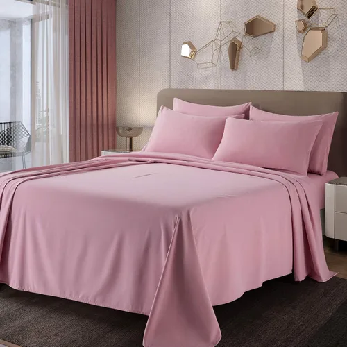 Vista 7 de SiinvdaBZX Juego de 4 fundas de almohada de microfibra de 1800 hilos, tamaño Queen, fundas de almohada con cierre de sobre, ultrasuaves y de fácil