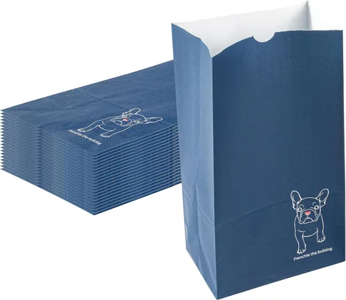 Vista 24 de Restaurantware Bag Tek - Bolsas de papel de 2 libras, 100 bolsas de almuerzo desechables, pequeñas para almuerzos, sándwiches y aperitivos, bolsas