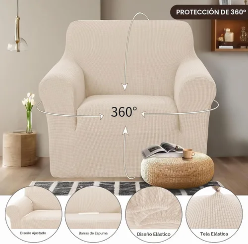 Vista 3 de U-NICE HOME Fundas para silla reclinable, funda elástica para sofá, funda de sofá, protector de muebles para funda de silla, apta para mascotas
