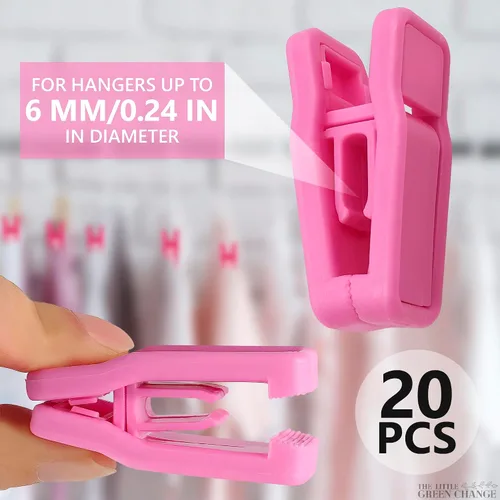 Vista 2 de Conjunto de 20 ganchos de dedo Slim-Line (Color Rosa).