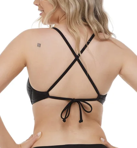 Vista 2 de Body Glove Traje de baño estilo bikini de colo sólido para mujer, copas D, DD, E y F, Smoothies Solo Solid Underwire D, Dd, E, F Cup Bikini parte