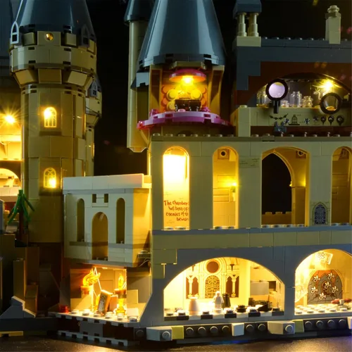 Vista 8 de Kit de luz LED Geament compatible con Lego Castillo de Hogwarts - Juego de iluminación para el modelo de construcción 71043