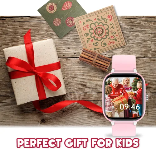 Vista 6 de ZURURU Reloj inteligente para niños y niñas, adolescentes, idea de regalo para niños de 6 a 14 años, monitor de sueño, contador de pasos, podómetro