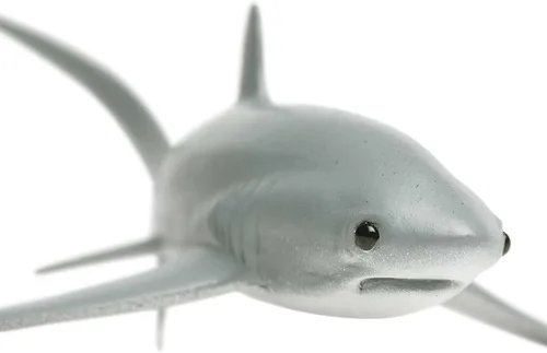 Vista 4 de Safari Ltd - Figura de tiburón trillador realista de 6.75 pulgadas, juguete educativo para niños, niñas y niños a partir de 3 años