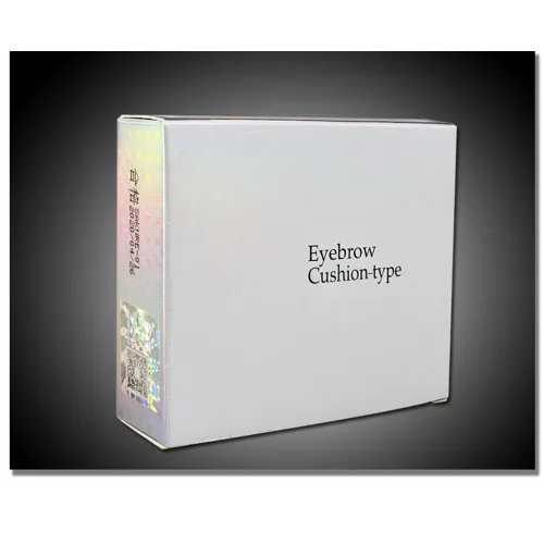 Vista 6 de 2 colores impermeable cojín de aire para cejas crema en polvo maquillaje con doble 2 cepillos de cejas (conjunto de cejas oscuras)
