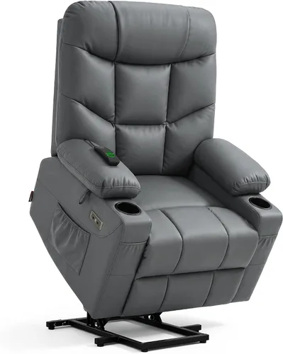 Vista 17 de MCombo Elevador eléctrico reclinable para ancianos, cuero R7289