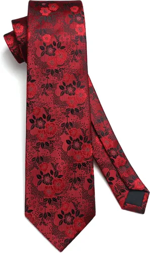 Vista 189 de Corbatas florales tejidas clásicas para hombre, corbata cuadrada de bolsillo, corbatas formales para hombres, boda con pañuelo
