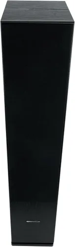 Vista 2 de Rockville RockTower 64B - Altavoz de torre pasivo, 4 ohmios, negro, sonido de alta fidelidad, rejilla desmontable, 3 vías, 6.5 pulgadas, 500 W, MDF
