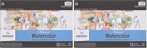 Vista 7 de Canson Artist Series - Papel de acuarela, bloc con espiral de alambre, 5.5 x 8.5 pulgadas, 20 hojas (140lb/300g) - Papel de artista para adultos