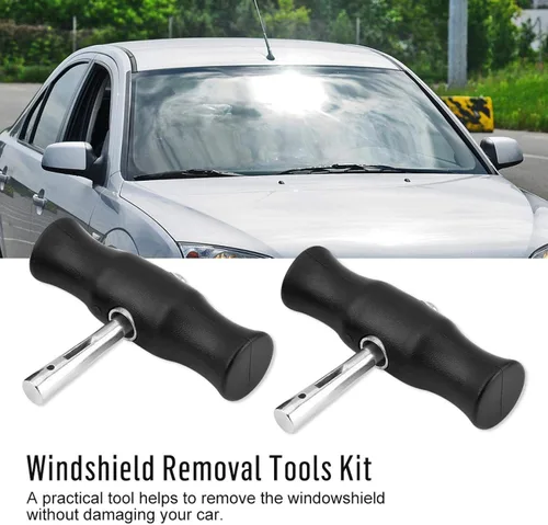 Vista 5 de Herramienta de extracción de parabrisas, alambre de corte de vidrio para ventana, mango ergonómico, removedor de parabrisas, kit para automóvil