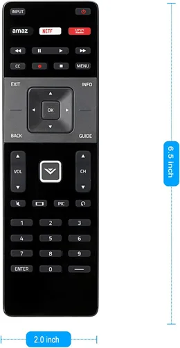 Vista 5 de XRT122 Reemplazo remoto para Vizio TV D43f-E2 D32f-E1 D39f-E1 D43f-E1 D48f-E0 D50f-E1 D55f-E0 D55f-E2 E40C2 E65x-C2 E55-C2 D48-D0 E55-C1 E550i-B2