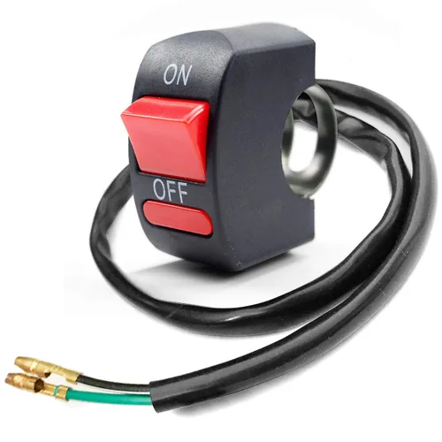 Vista 10 de 1 pieza de interruptor de manillar de motocicleta, botón de encendido y apagado, parte de ajuste para luz de motocicleta LED U5 U7 U2, interruptor