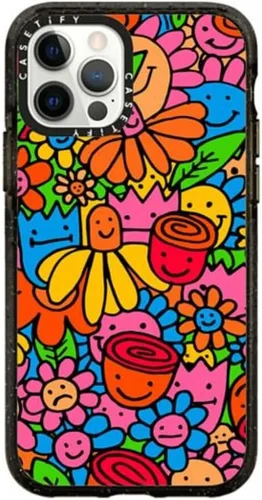 Vista 34 de CASETiFY Impact - Funda para iPhone 12 y iPhone 12 Pro, Bearly Awake, color negro transparente