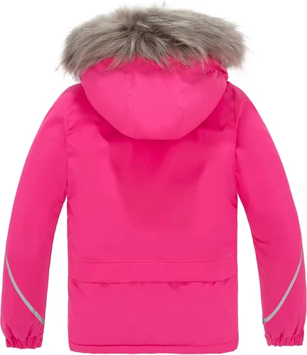 Vista 2 de Wantdo Chaquetas de snowboard para niña, impermeables, de forro polar, para invierno, resistente al viento