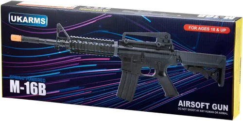 Vista 6 de Rifle Airsoft ligero M16 con resorte (color: negro)