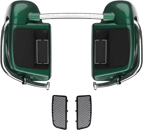 Vista 61 de Kits de calentadores de piernas con ventilación y combinación de color con guantera para Harley Davidson Touring Street Road King Glide FLTR 2014