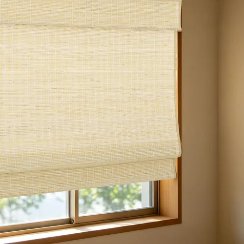 Vista 16 de Persianas romanas opacas sin cordones, persianas de oscurecimiento de habitación color beige para ventanas, fáciles de instalar, con aislamiento