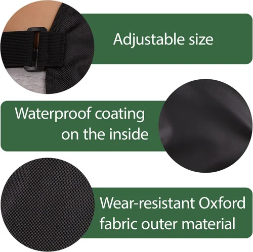 Vista 2 de Impermeable Colostomía Bolsa Cubierta Cinturón Ostomía Bolsa Cubre Protector Estoma Ajustable Urostomía Bolsa Suministros Negro + Azul