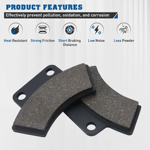Vista 4 de Pastillas de freno delanteras y traseras para Polaris Sportsman 500 400 350 Xplorer 300 400 500 Big Boss 250 300 350 400 500 Scrambler 400L 500 4x4