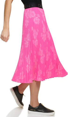 Vista 2 de DKNY Falda deportiva con logotipo en la cintura para mujer