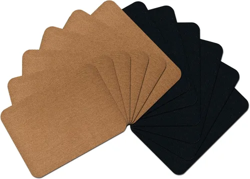 Vista 30 de 15 piezas de parches de tela de calidad premium para planchar por dentro y por fuera, adhesivo más fuerte, algodón, rojo, verde, azul, marrón