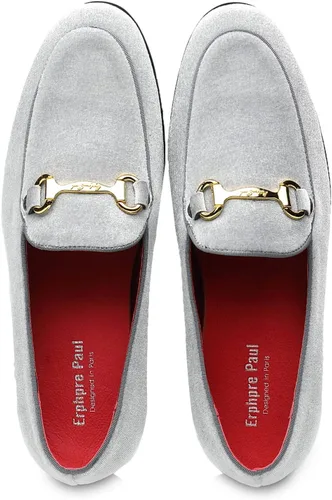 Vista 4 de Mocasines de terciopelo para hombre, zapatos de fiesta de boda de moda